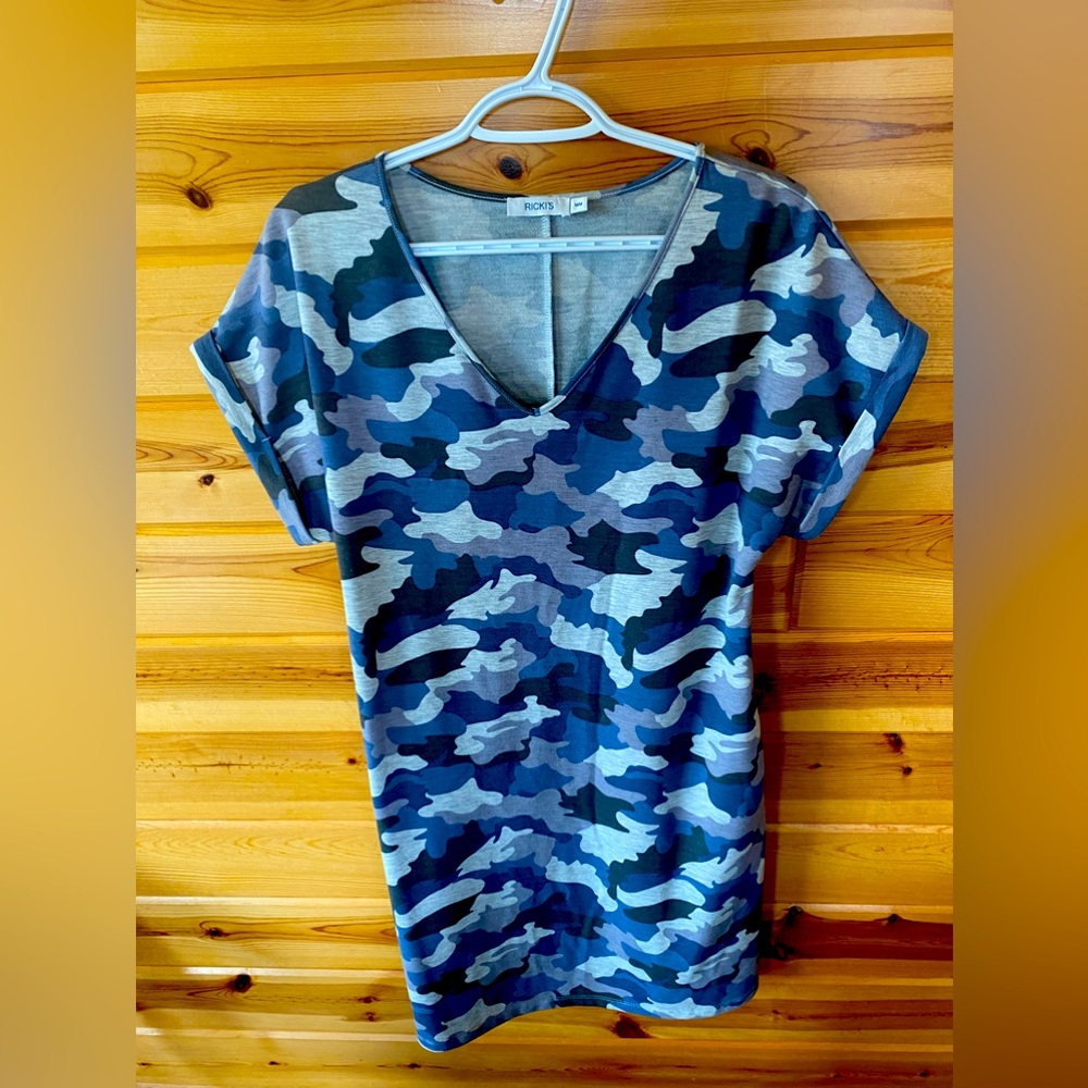 - Comfy Camo T-shirt style dress .